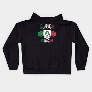 El Abuelo Mas Chingon Gift idea - Funny Mexican Spanish Vintage Grandpa Gift idea Kids Hoodie